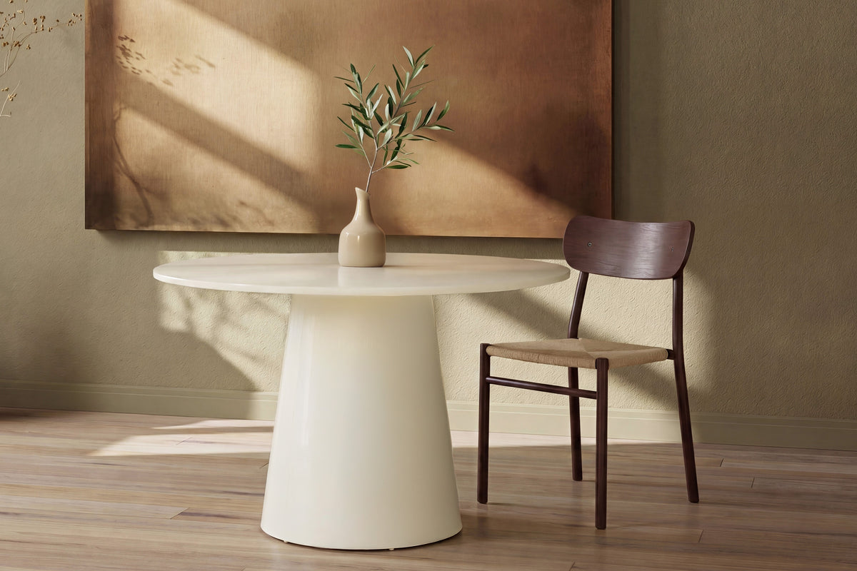 Lanzo rundt spisebord - Ø120 cm - beige - billede 2