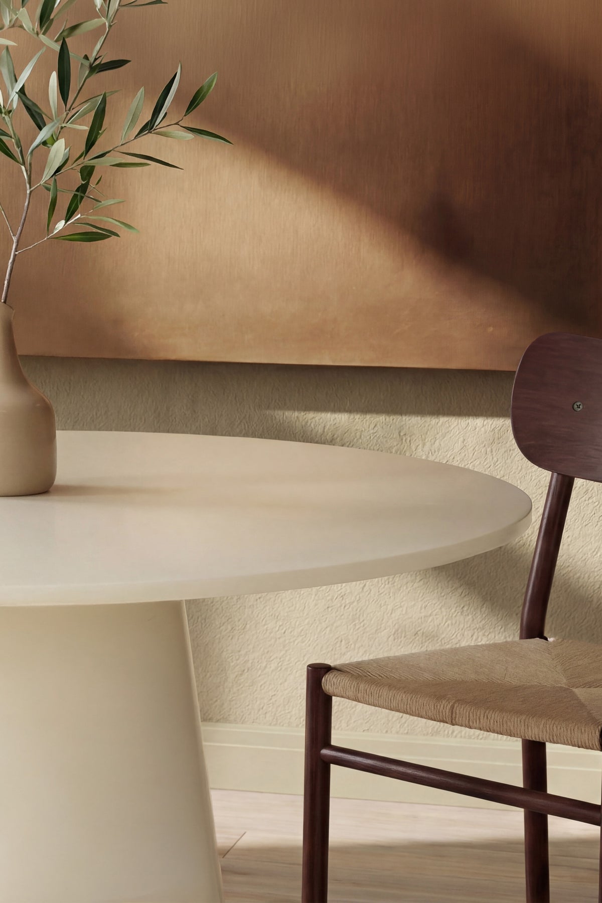 Lanzo rundt spisebord - Ø120 cm - beige - billede 8