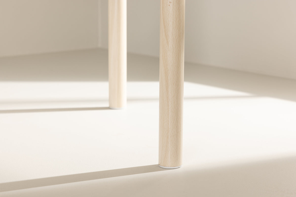 Andy ovalt spisebord - 180 × 90 cm - hvidpigmenteret - billede 15