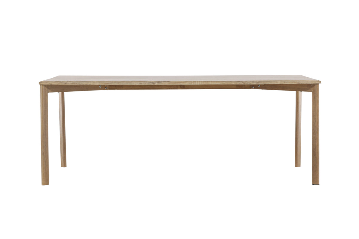Damon spisebord - 200 × 90 cm - hvidpigmenteret - billede 1