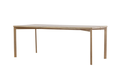 Damon spisebord - 200 × 90 cm - hvidpigmenteret - billede 2