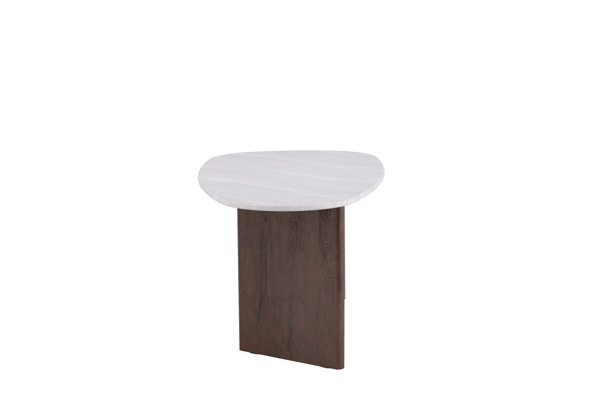 Grönvik ovalt spisebord - 180 × 90 cm - lysegrå, mokka - billede 1