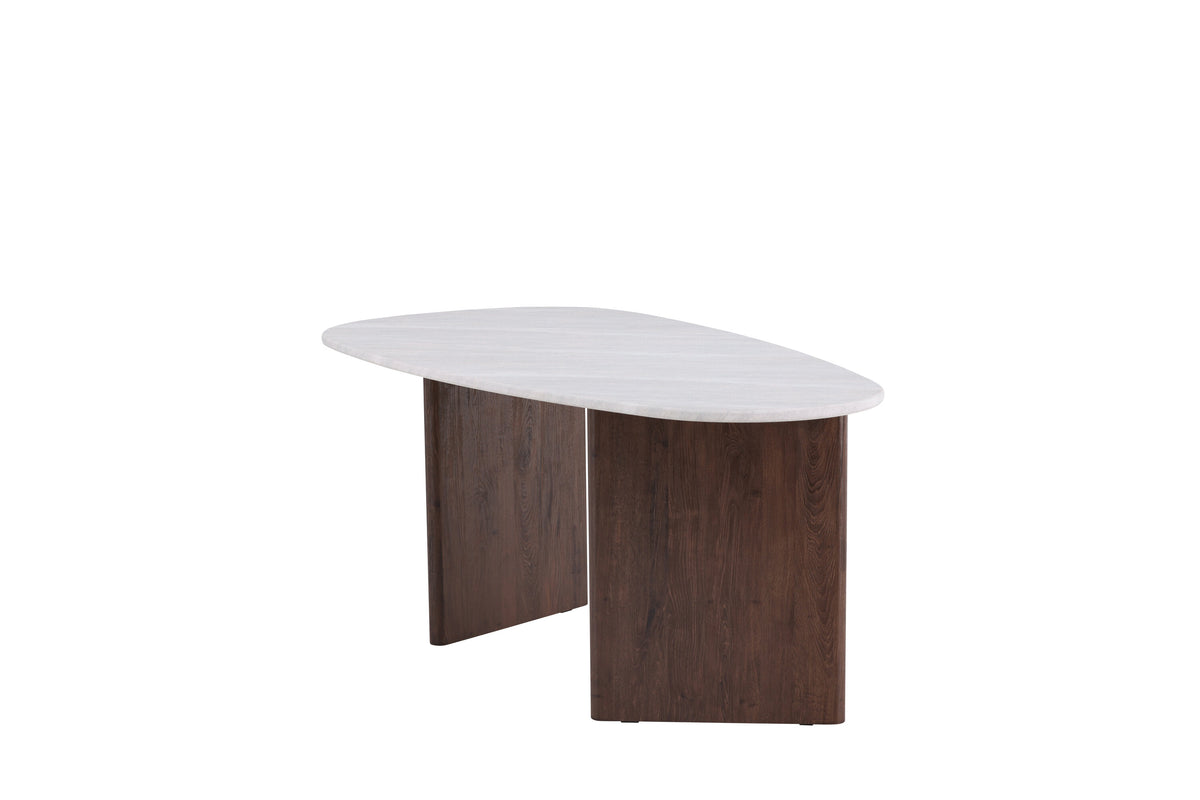 Grönvik ovalt spisebord - 180 × 90 cm - lysegrå, mokka - billede 12