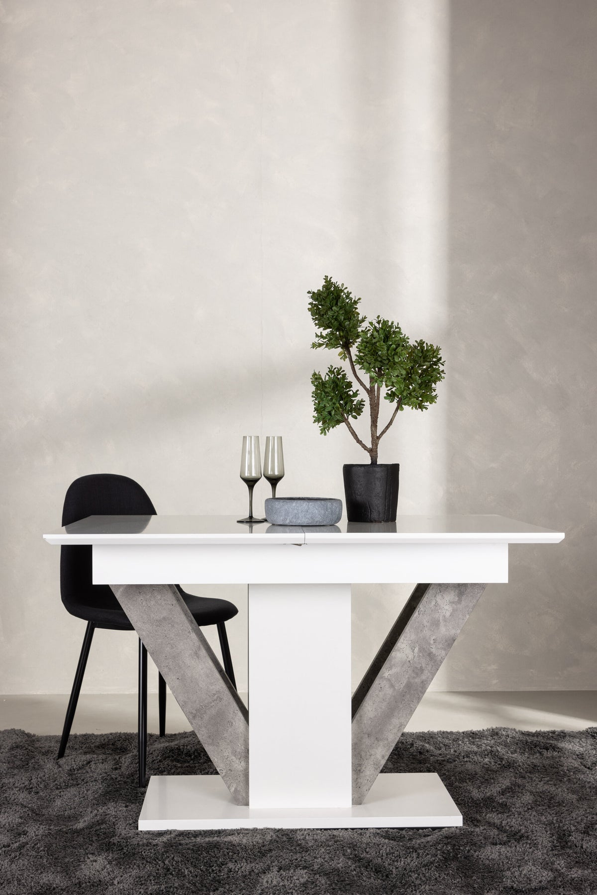Disa spisebord - 120 × 80 cm - grå, hvid - billede 21