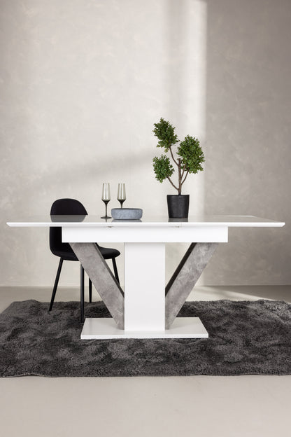 Disa spisebord - 120 × 80 cm - grå, hvid - billede 22