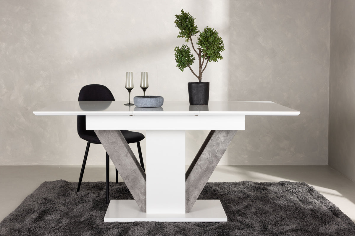 Disa spisebord - 120 × 80 cm - grå, hvid - billede 17