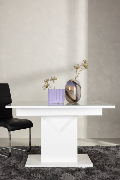 Pluto spisebord - 120 × 90 cm - hvid, transparent - billede 22
