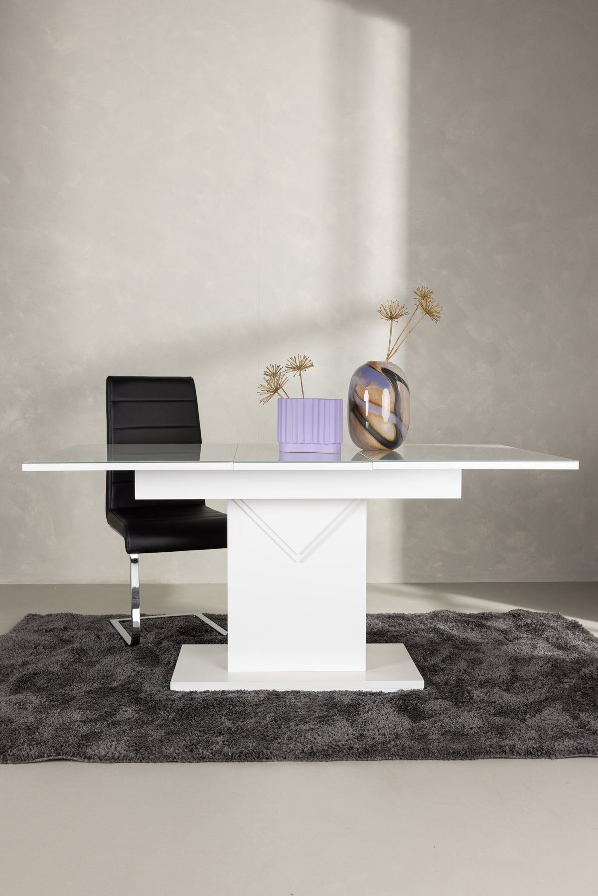 Pluto spisebord - 120 × 90 cm - hvid, transparent - billede 23
