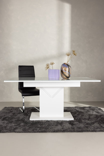 Pluto spisebord - 120 × 90 cm - hvid, transparent - billede 23