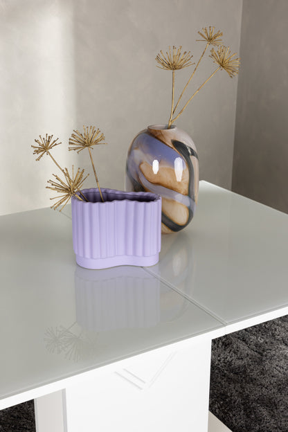 Pluto spisebord - 120 × 90 cm - hvid, transparent - billede 24