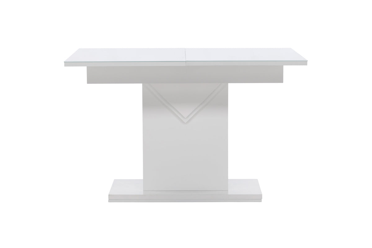 Pluto spisebord - 120 × 90 cm - hvid, transparent - billede 7