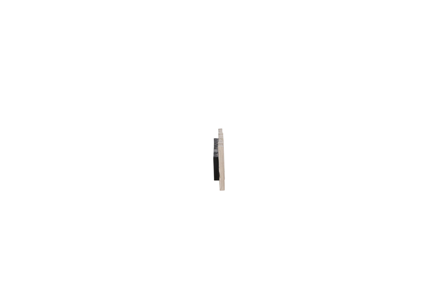 Nimes Knagerække 75x3,5x13cm - Sort/Lyst træ
