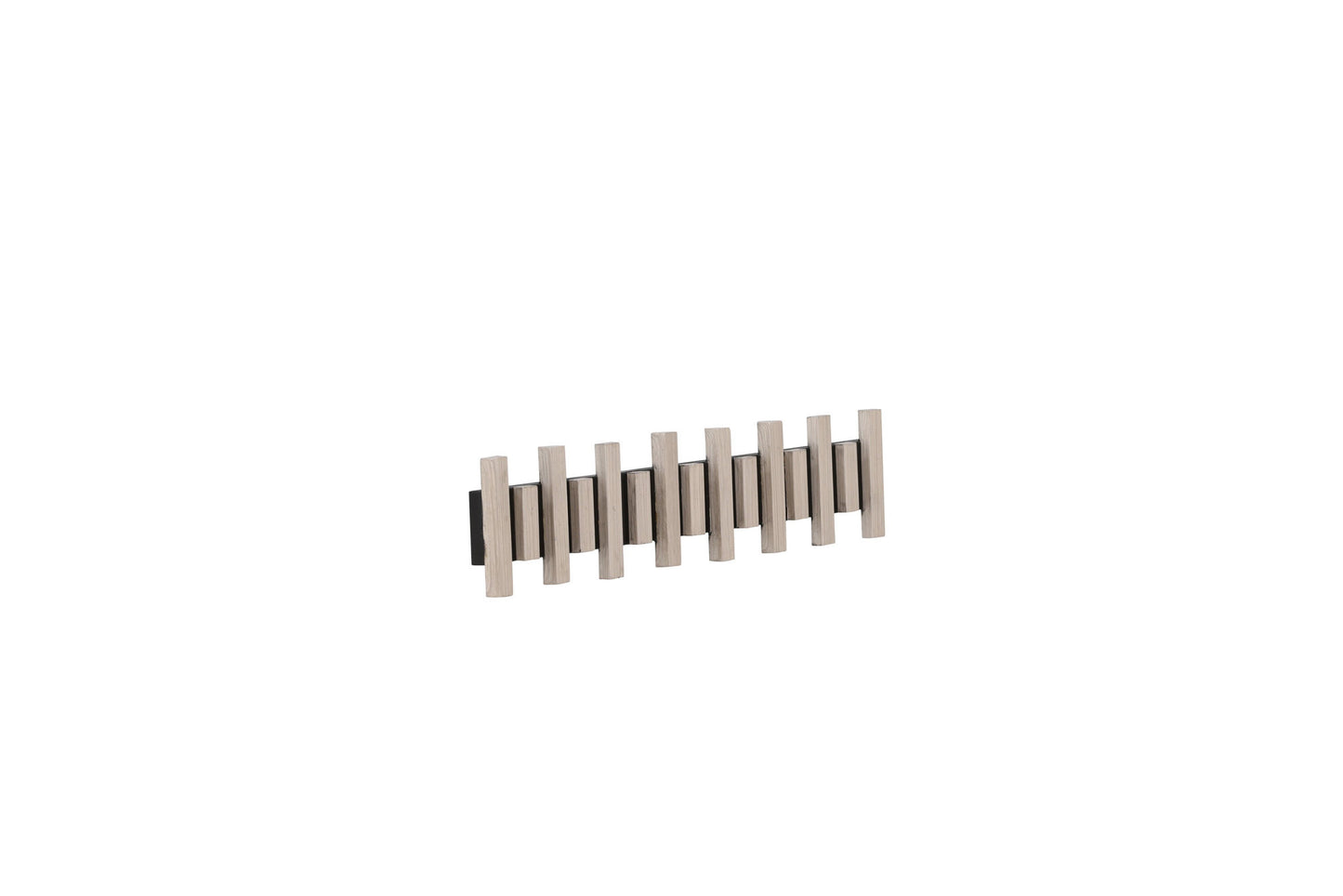 Nimes Knagerække 75x3,5x13cm - Sort/Lyst træ