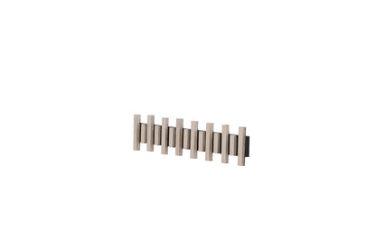 Nimes Knagerække 75x3,5x13cm - Sort/Lyst træ