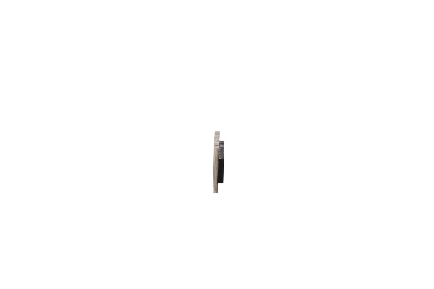 Nimes Knagerække 75x3,5x13cm - Sort/Lyst træ