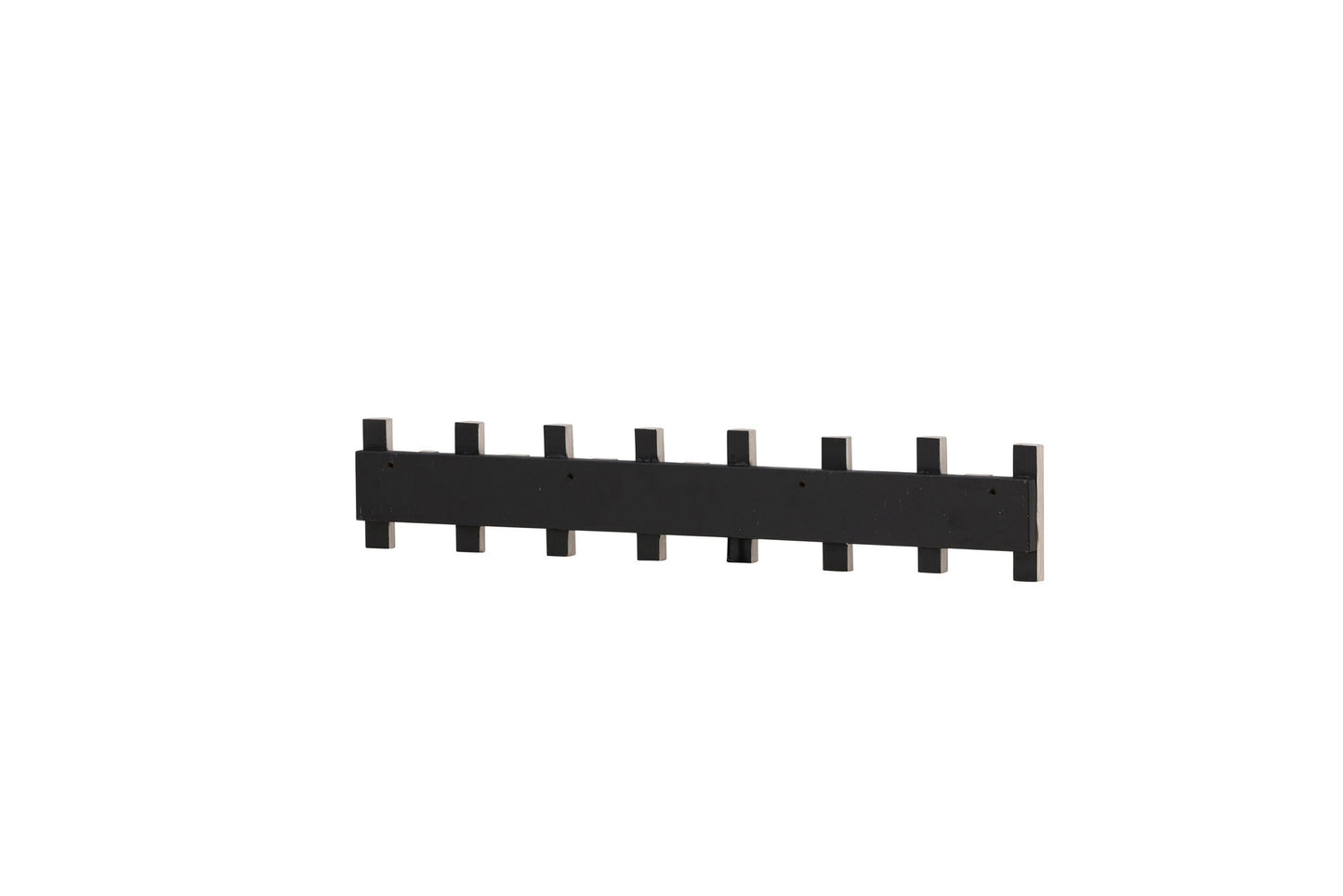Nimes Knagerække 75x3,5x13cm - Sort/Lyst træ