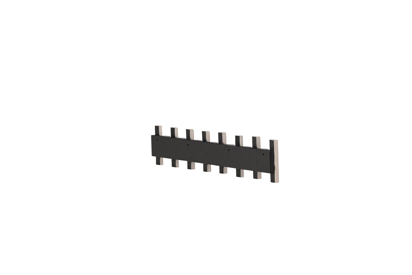 Nimes Knagerække 75x3,5x13cm - Sort/Lyst træ