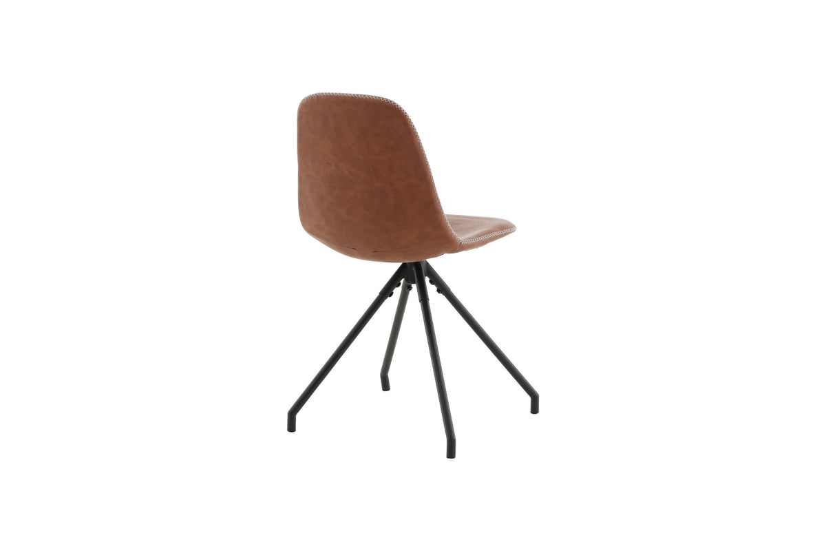 Polar spisebordsstole - sort, brun - 2 stk. - billede 9