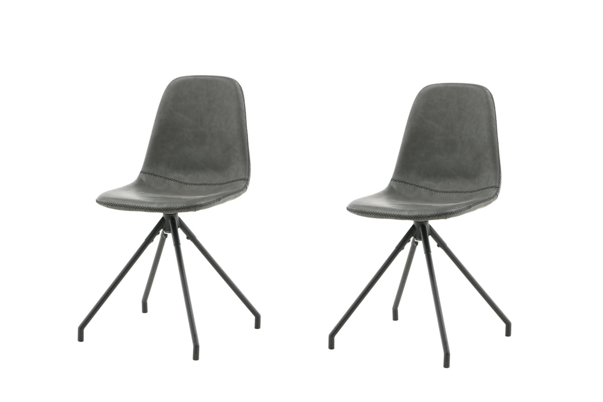 Polar spisebordsstole - sort - 2 stk. - billede 1