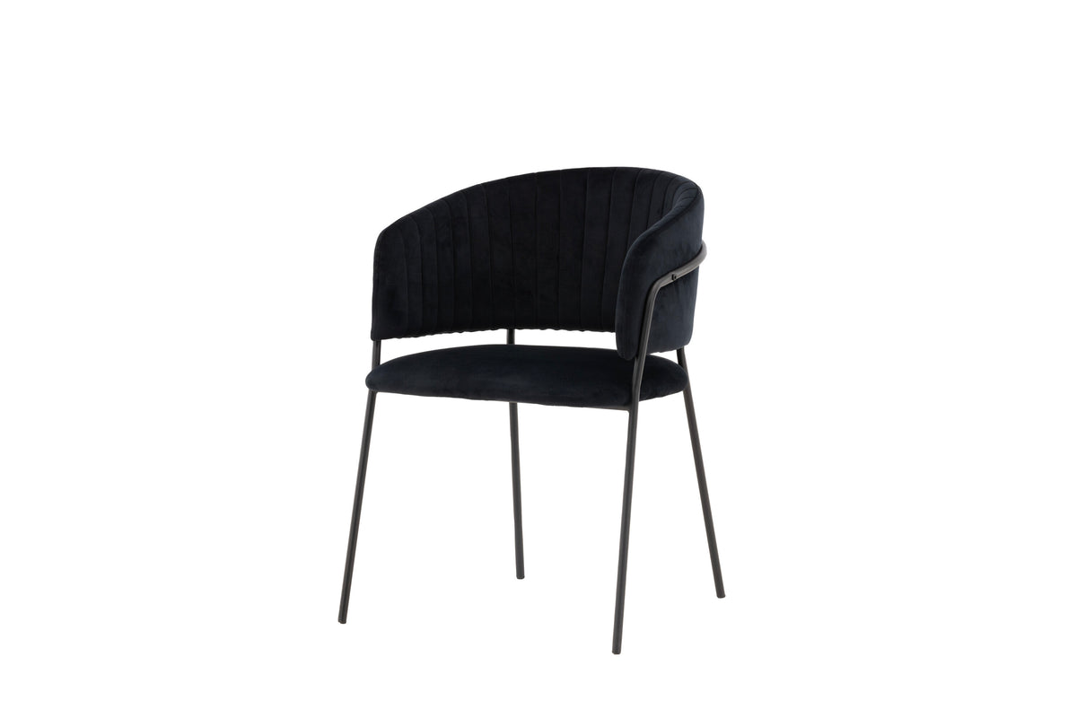 Selma spisebordsstole - sort - 2 stk. - billede 3