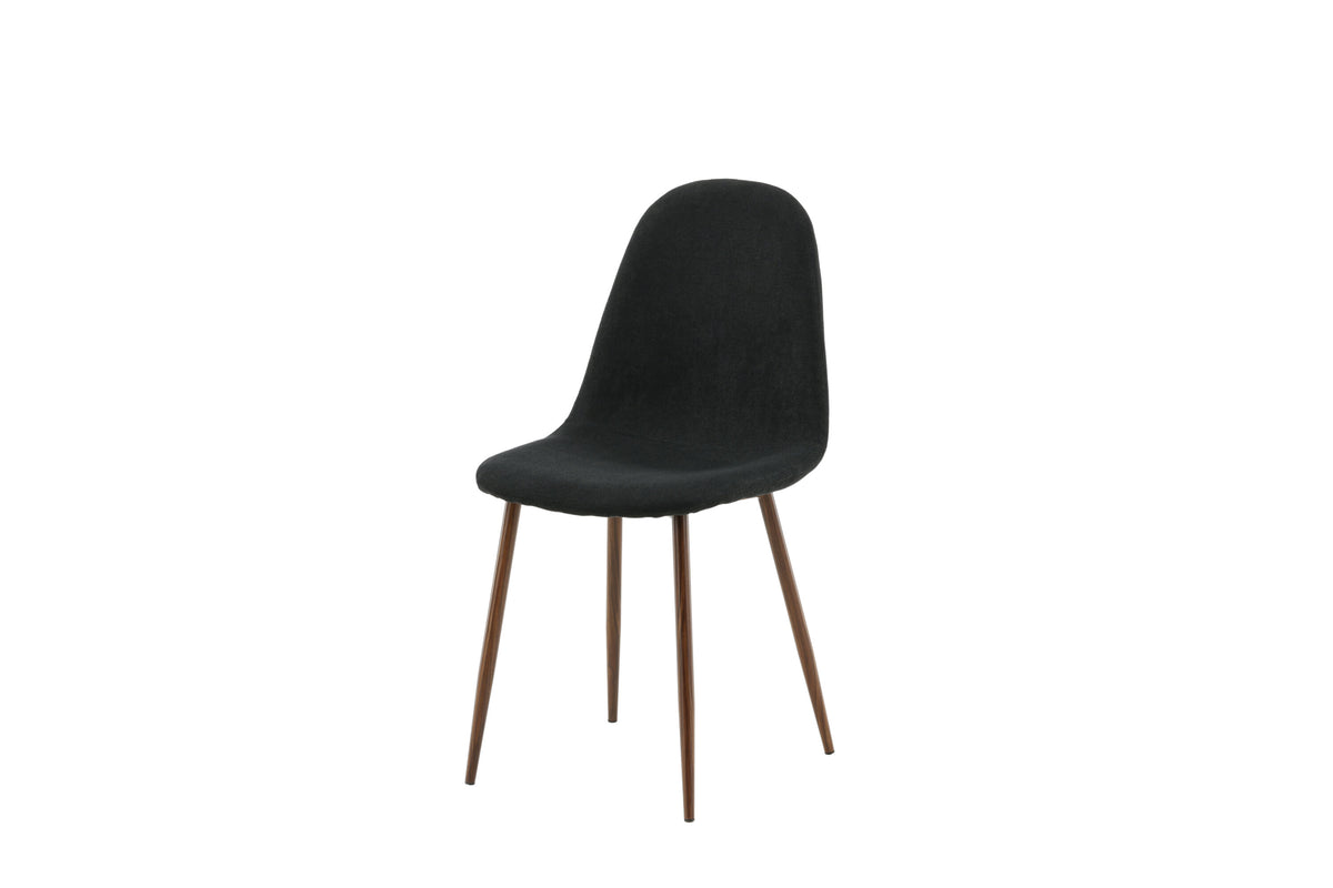 Polar spisebordsstole - sort, natur - 2 stk. - billede 3