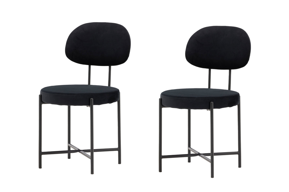 Stella spisebordsstole - sort - 2 stk. - billede 2