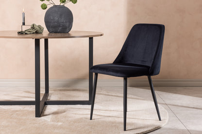 Night Spisebordsstol 2-stk Sort