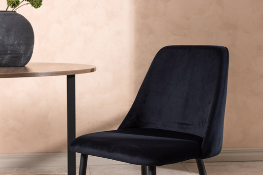 Night Spisebordsstol 2-stk Sort