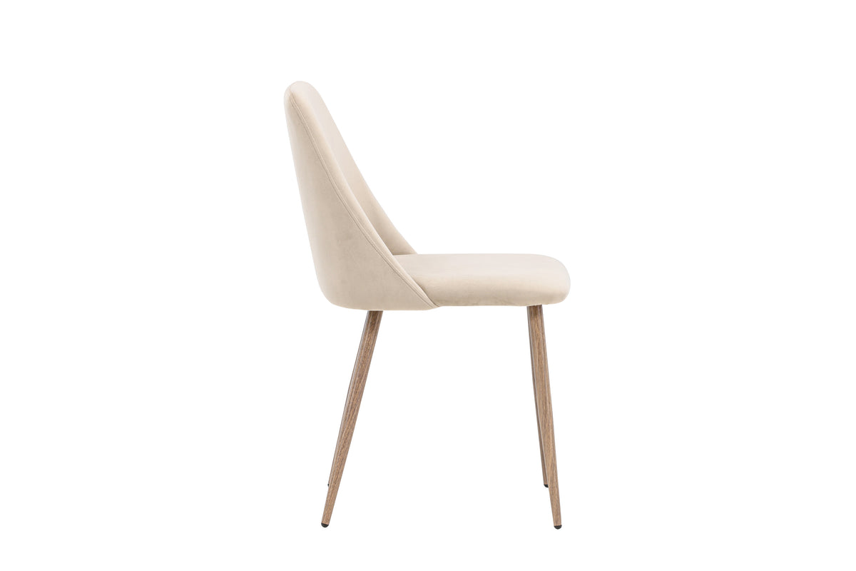 Night spisebordsstole - valnøddefarvet, beige - 2 stk. - billede 11