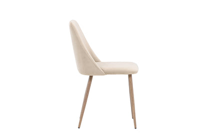 Night spisebordsstole - valnøddefarvet, beige - 2 stk. - billede 11