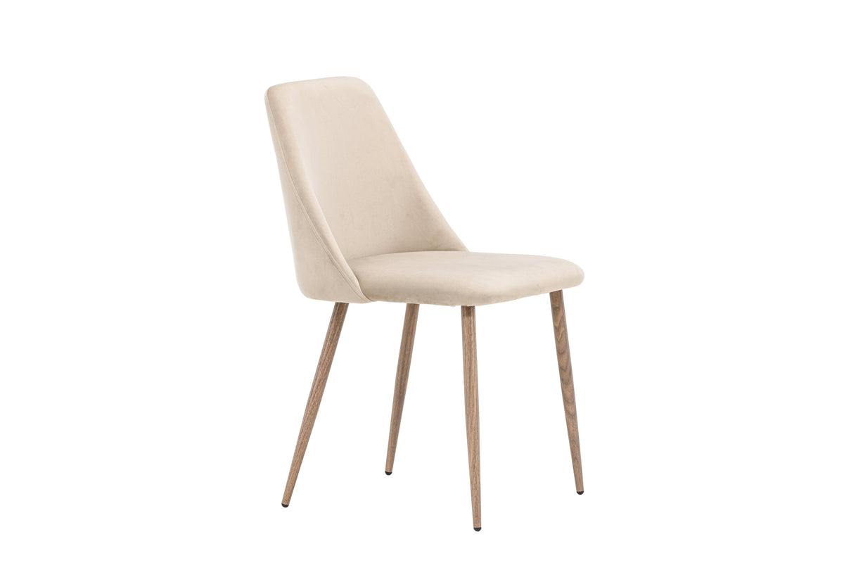Night spisebordsstole - valnøddefarvet, beige - 2 stk. - billede 12