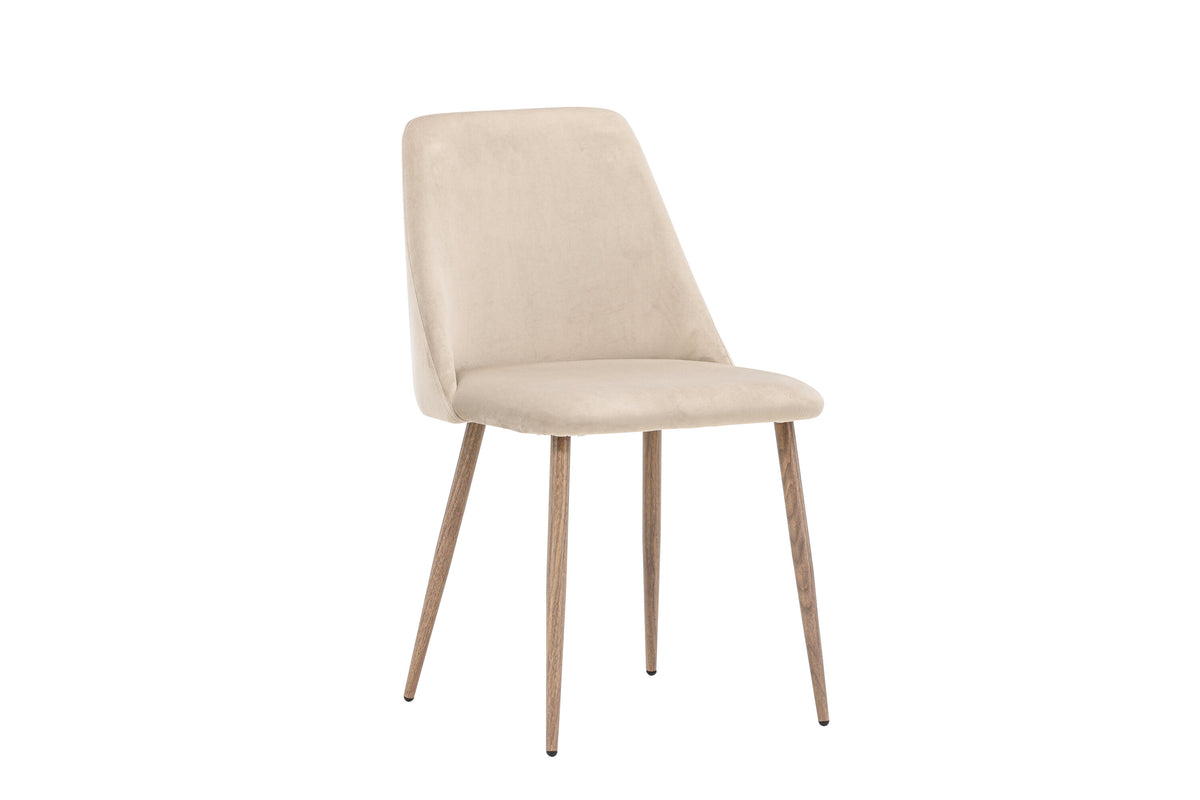 Night spisebordsstole - valnøddefarvet, beige - 2 stk. - billede 13