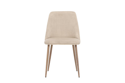 Night spisebordsstole - valnøddefarvet, beige - 2 stk. - billede 2