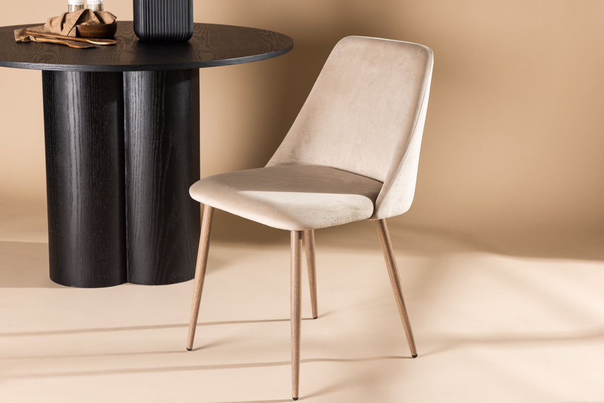 Night spisebordsstole - valnøddefarvet, beige - 2 stk. - billede 14