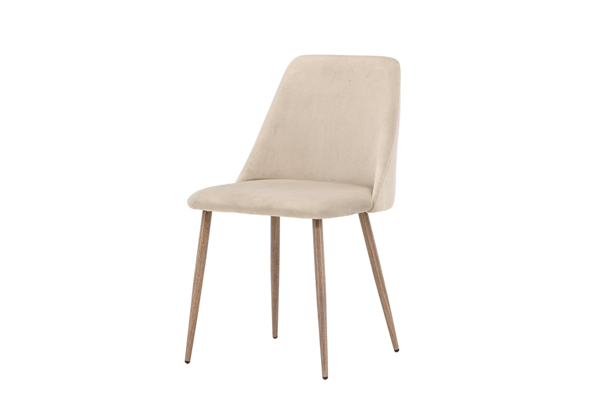 Night spisebordsstole - valnøddefarvet, beige - 2 stk. - billede 3