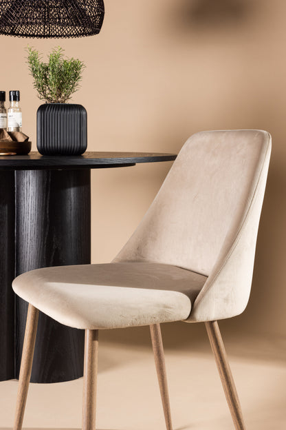 Night spisebordsstole - valnøddefarvet, beige - 2 stk. - billede 18
