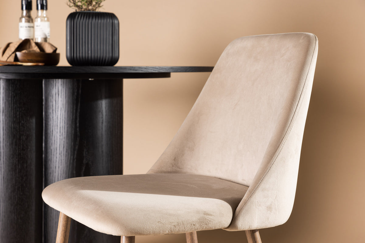 Night spisebordsstole - valnøddefarvet, beige - 2 stk. - billede 15