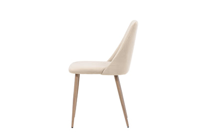 Night spisebordsstole - valnøddefarvet, beige - 2 stk. - billede 5