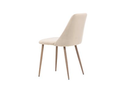 Night spisebordsstole - valnøddefarvet, beige - 2 stk. - billede 6
