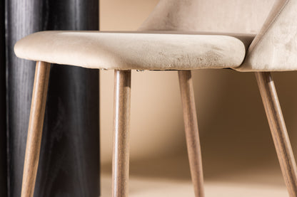 Night spisebordsstole - valnøddefarvet, beige - 2 stk. - billede 16