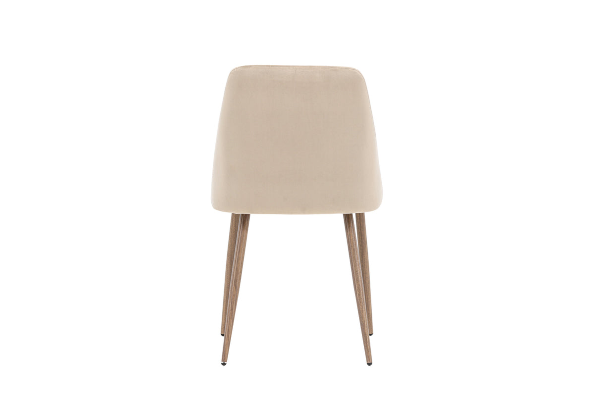 Night spisebordsstole - valnøddefarvet, beige - 2 stk. - billede 8