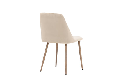 Night spisebordsstole - valnøddefarvet, beige - 2 stk. - billede 9
