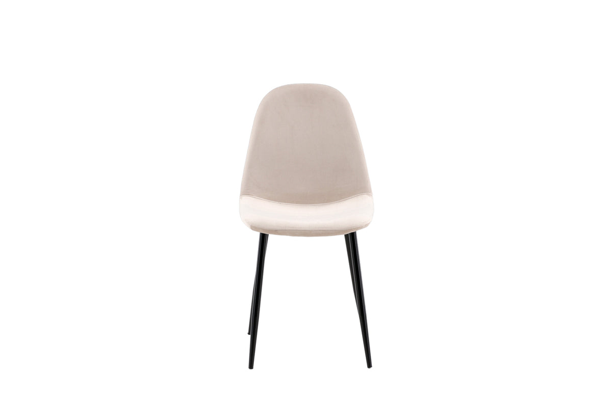 Polar spisebordsstole - beige, sort - 2 stk. - billede 2