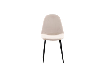 Polar spisebordsstole - beige, sort - 2 stk. - billede 2