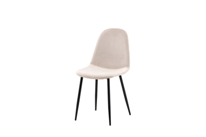 Polar spisebordsstole - beige, sort - 2 stk. - billede 3