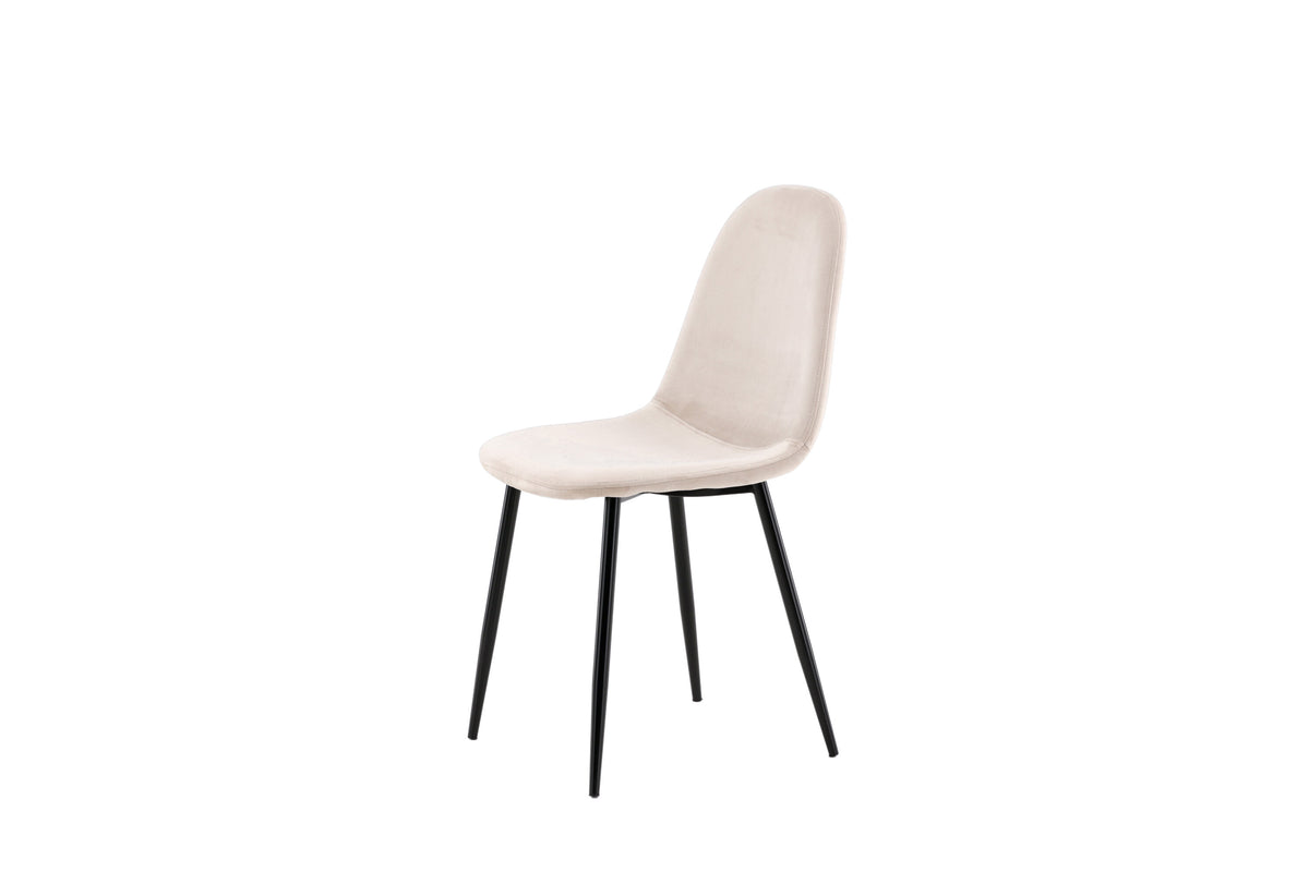 Polar spisebordsstole - beige, sort - 2 stk. - billede 4