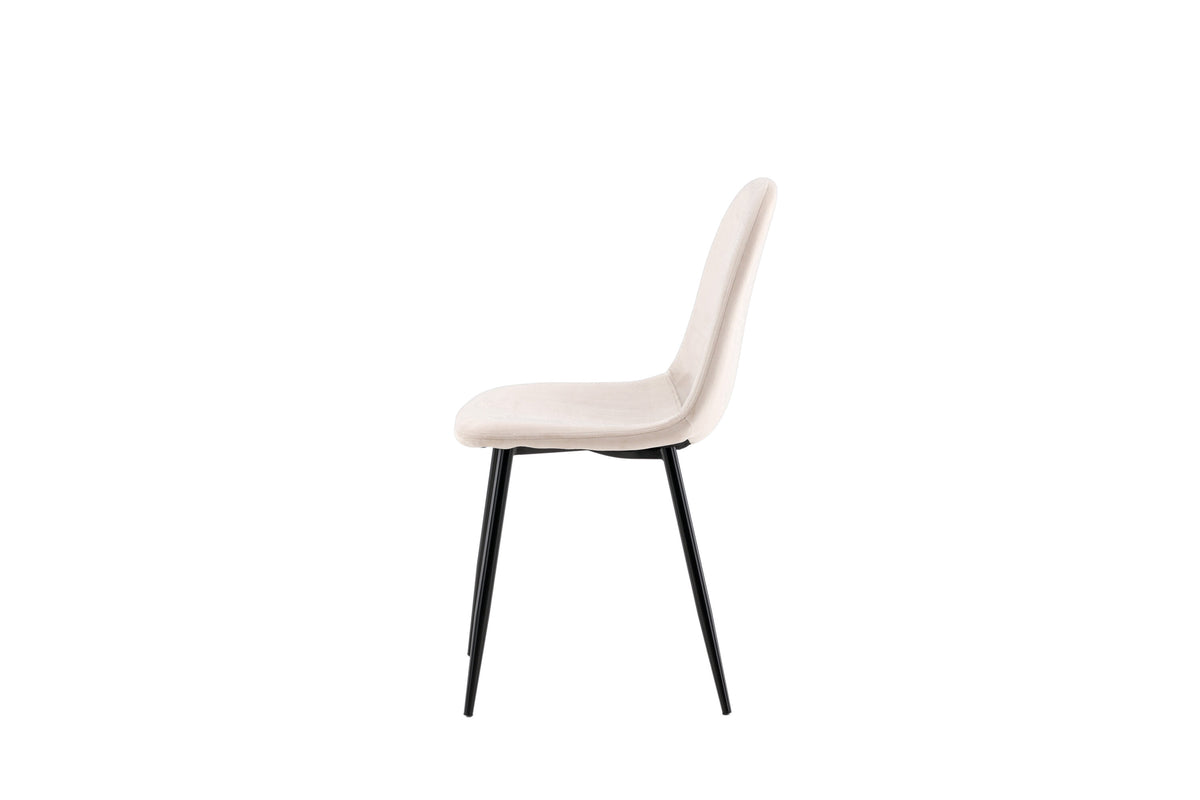 Polar spisebordsstole - beige, sort - 2 stk. - billede 5
