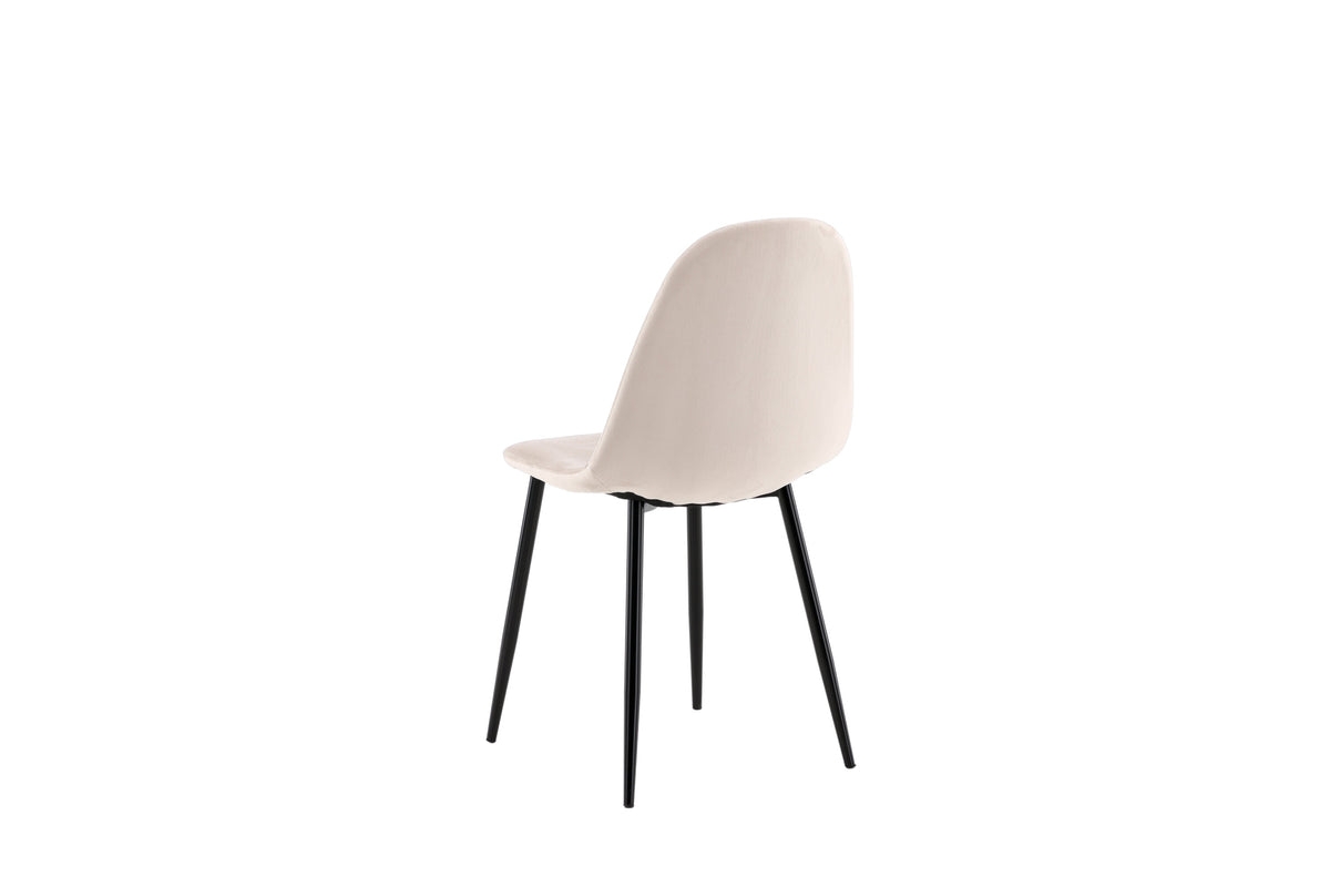 Polar spisebordsstole - beige, sort - 2 stk. - billede 7