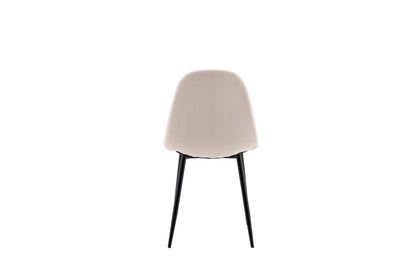 Polar spisebordsstole - beige, sort - 2 stk. - billede 8