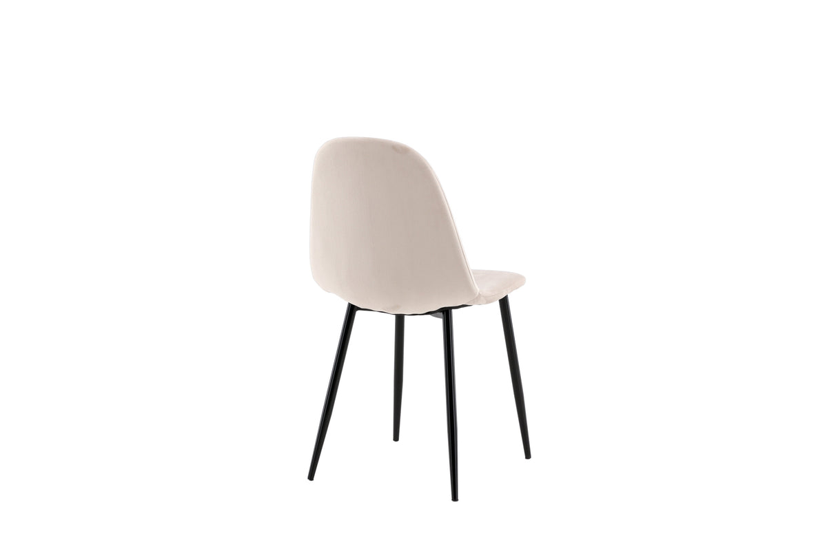 Polar spisebordsstole - beige, sort - 2 stk. - billede 9
